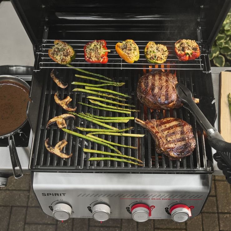 Gasgrill Weber SPIRIT SP-435 GBS, Edelstahl, inklusive Abdeckhaube – Bild 4