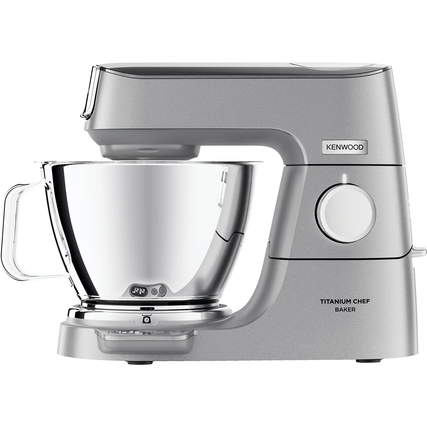 KENWOOD Titanium Chef Baker KVC85.004SI mit integrierter Waage, 2 Edelstahl-Rührschüsseln, viel Zubehör, Küchenmaschine Silber – Bild 3