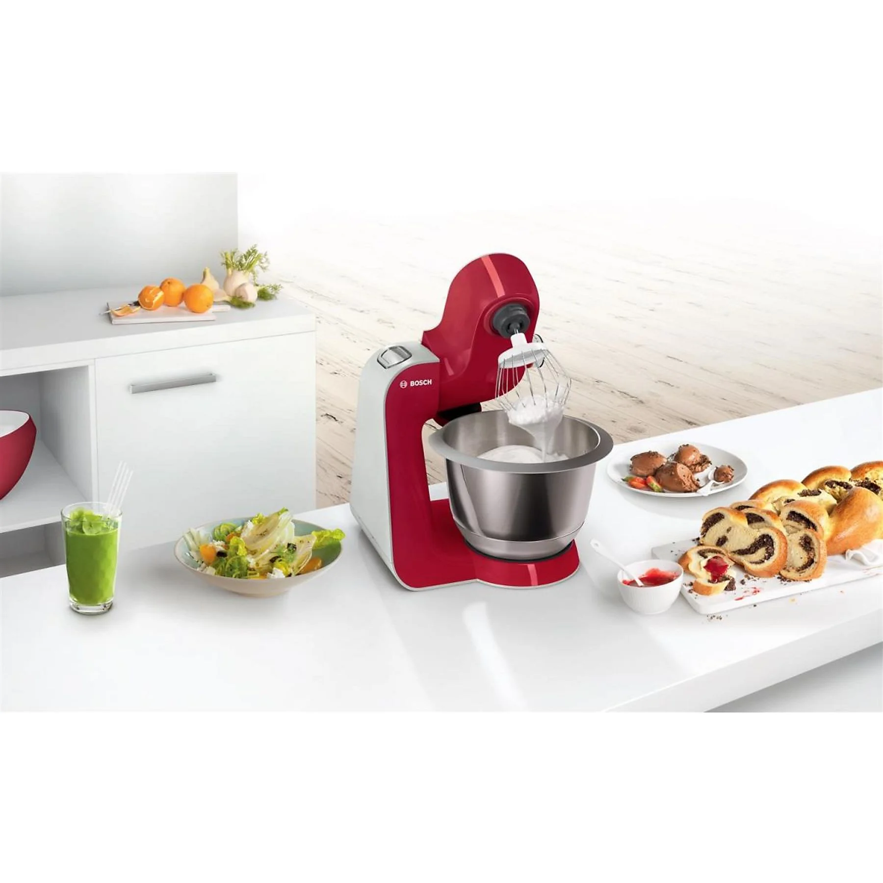 BOSCH MUM 58720 Küchenmaschine Deep Red Rührschüsselkapazität: 3,9 l, 1000 Watt – Bild 5
