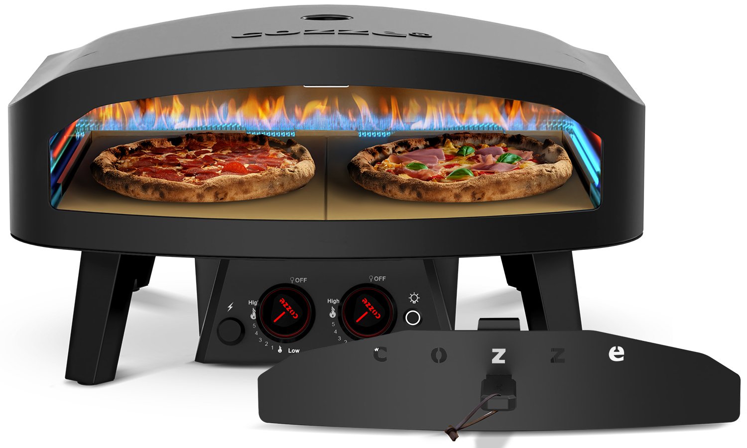 COZZE Pizzaofen Gas CLASSIC Black Edition 60 cm 24" - inkl. Hitzeschild – Bild 10