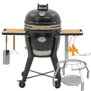Monolith Grill TWO.55 - MIT Gestell und Seitentischen - inkl. Smoke Set