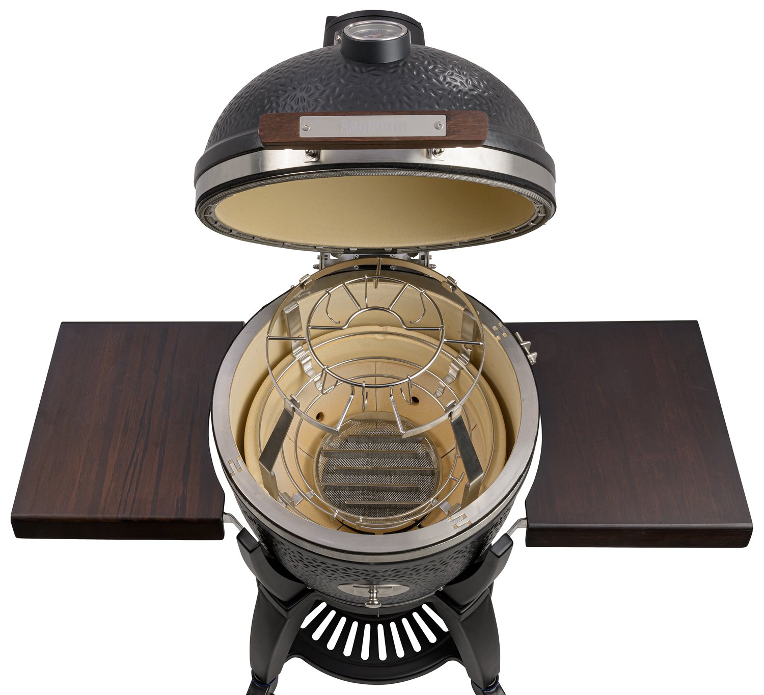 Monolith Grill TWO.55 - MIT Gestell und Seitentischen - inkl. Smoke Set – Bild 7