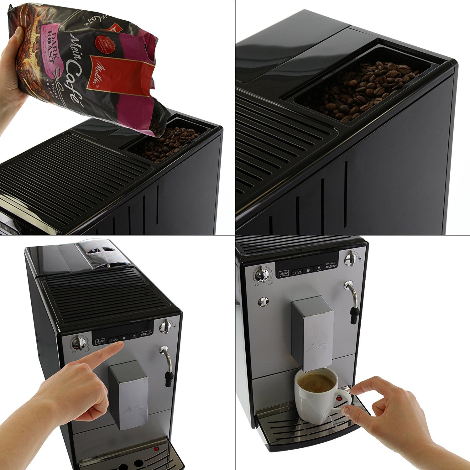 Melitta Caffeo Solo Perfect Milk E957-103 Schlanker Kaffeevollautomat – Bild 2