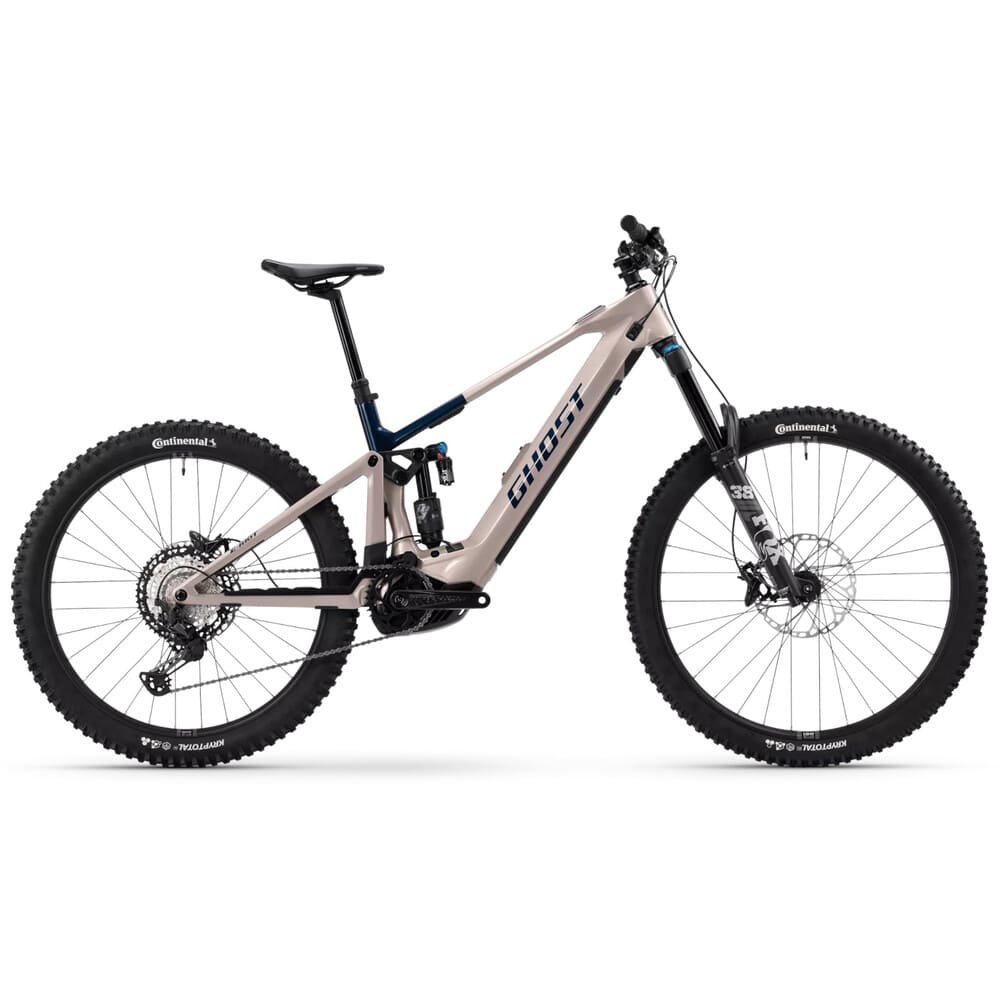Ghost E-RIOT CF PRO Mullet Carbon E-MTB 2025 coffee ice rose / ink blue glossy – Bild 2