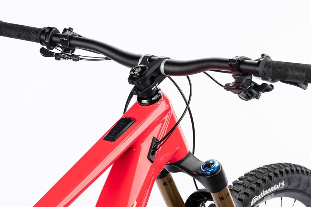 Ghost PATH RIOT CF Full Party Carbon E-MTB 2025 seismic red / yellow glacial sand glossy – Bild 2