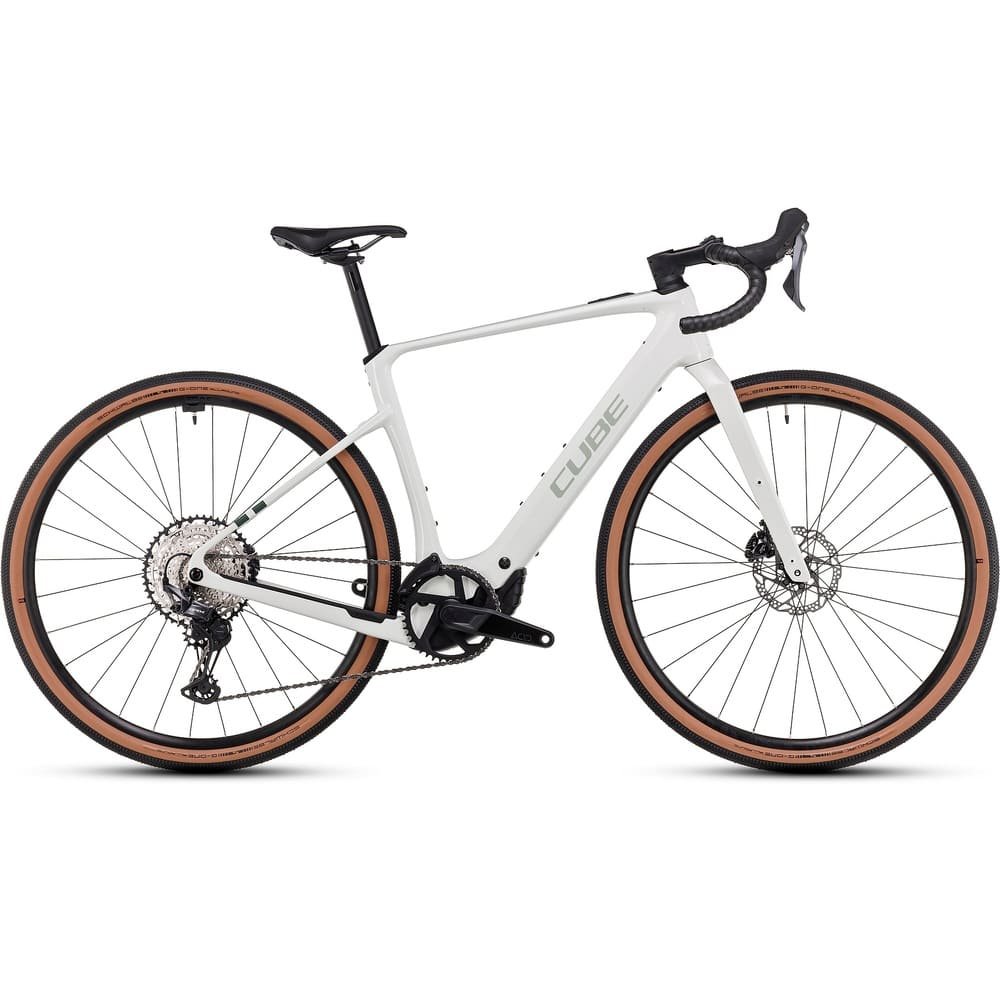CUBE NUROAD HYBRID C:62 Race 400X Gravel E-Bike 2025 desertstone / green