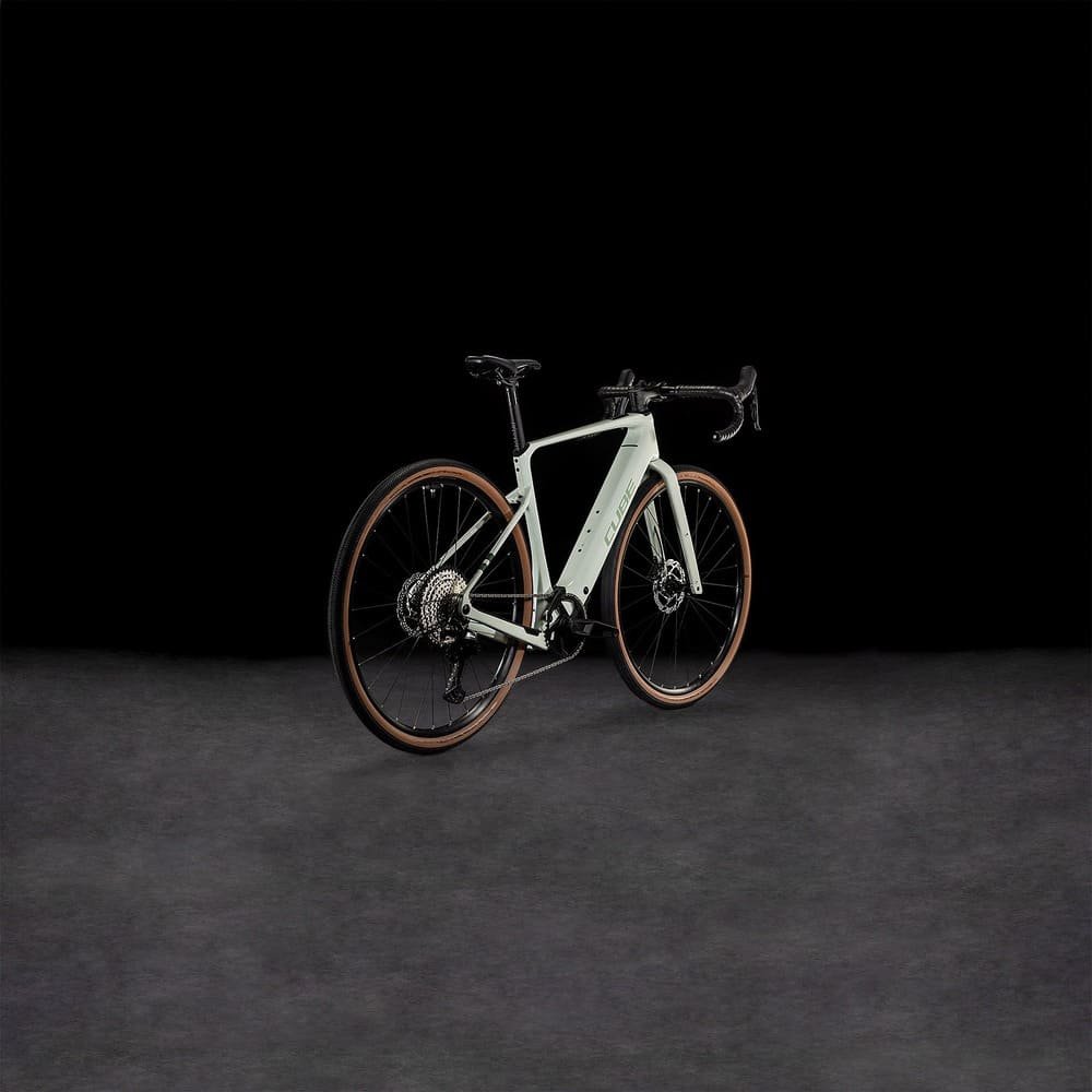 CUBE NUROAD HYBRID C:62 Race 400X Gravel E-Bike 2025 desertstone / green – Bild 4
