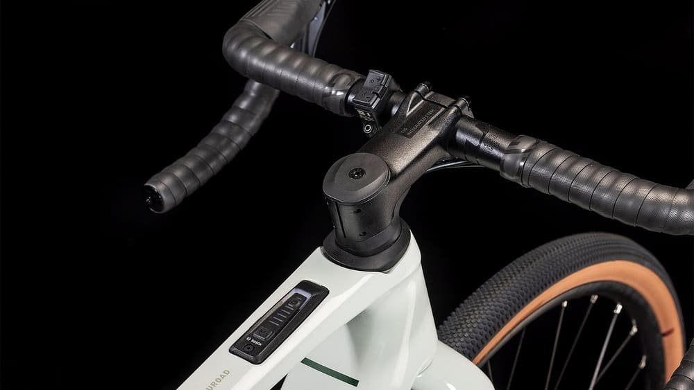 CUBE NUROAD HYBRID C:62 Race 400X Gravel E-Bike 2025 desertstone / green – Bild 8