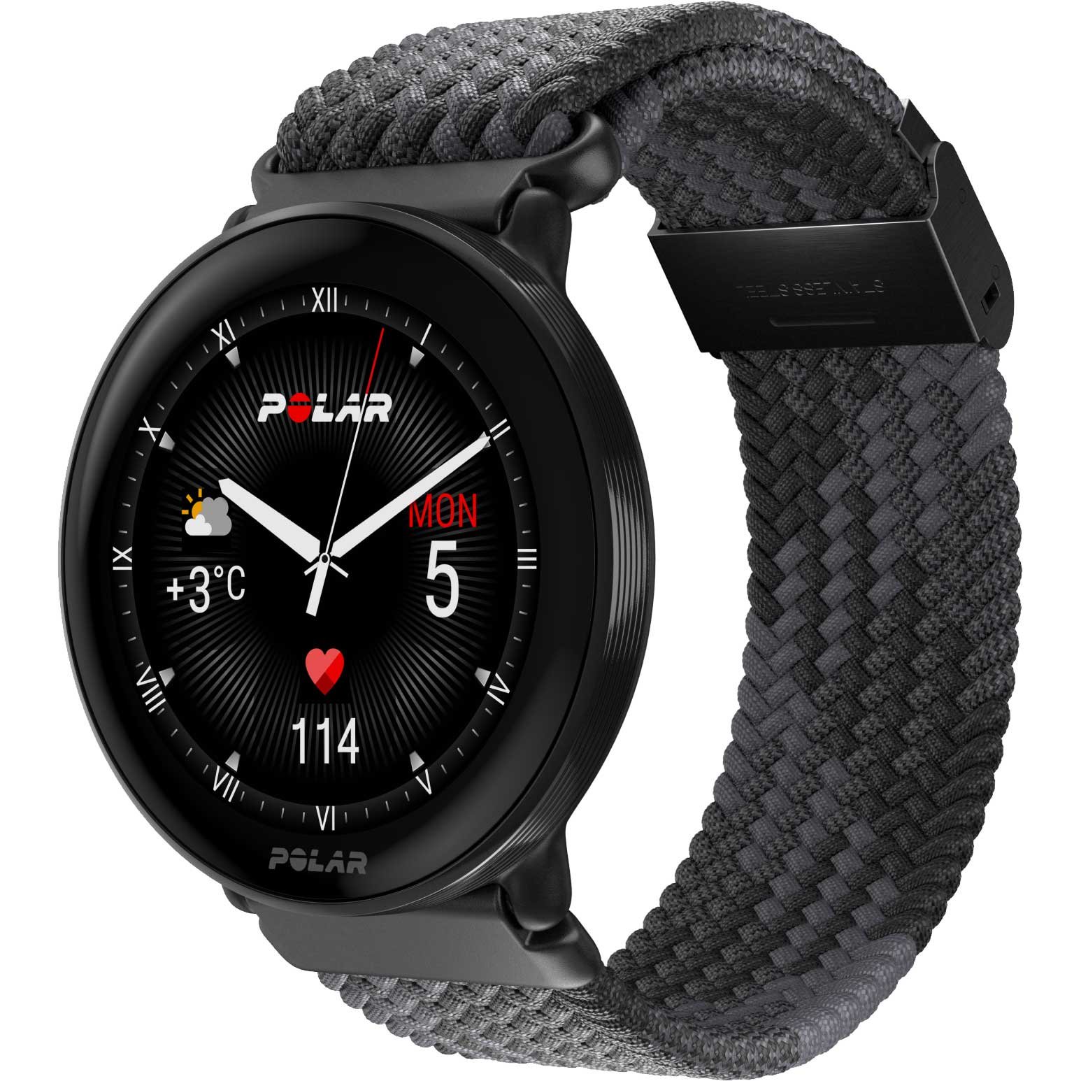 Polar Ignite 3 GPS Fitnessuhr - Braided Yarn - schwarz