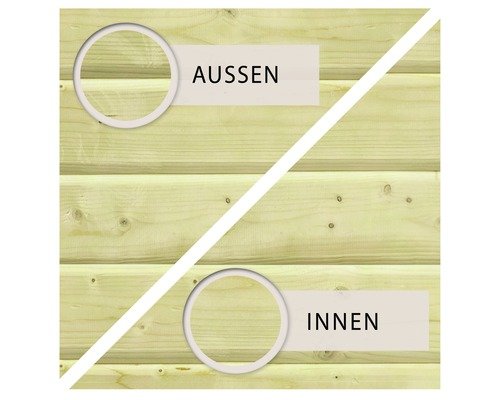 Karibu Aufstellpool Holzpool Set Grösse 2 rechteckig 582x483x124 cm inkl. – Bild 2