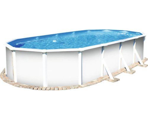 Planet Pool Vision-Pool Aufstellpool Stahlwandpool-Set Classic eckig 500x300x120 cm inkl. Sandfilteranlage