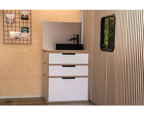 Buildify Campingbox Louis Küchenmodul Schrank u.a. für VW T5/T6 500x600x720 mm – Bild 3