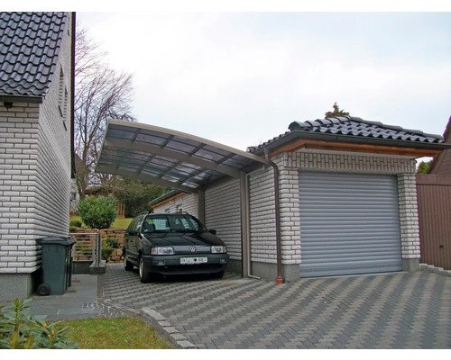Einzelcarport KRB Skiatsu mit Hitze UV und Hagelschutz 270x500 cm urban grau – Bild 4