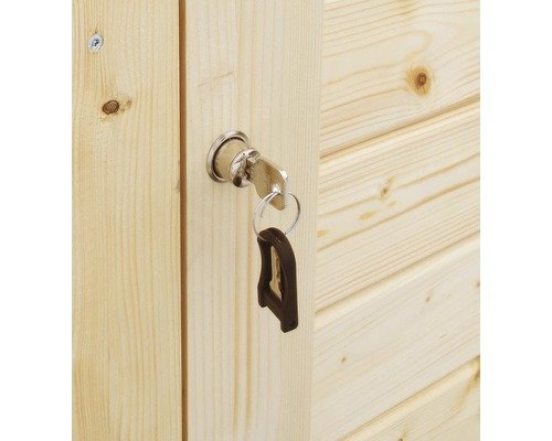 Gartenschrank Fahrradgarage Mülltonnenbox Bertilo Multi Box 3 Holz 200 x 82 x 163 cm natur – Bild 8