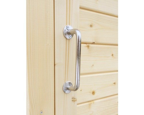 Gartenschrank Fahrradgarage Mülltonnenbox Bertilo Multi Box 3 Holz 200 x 82 x 163 cm natur – Bild 6